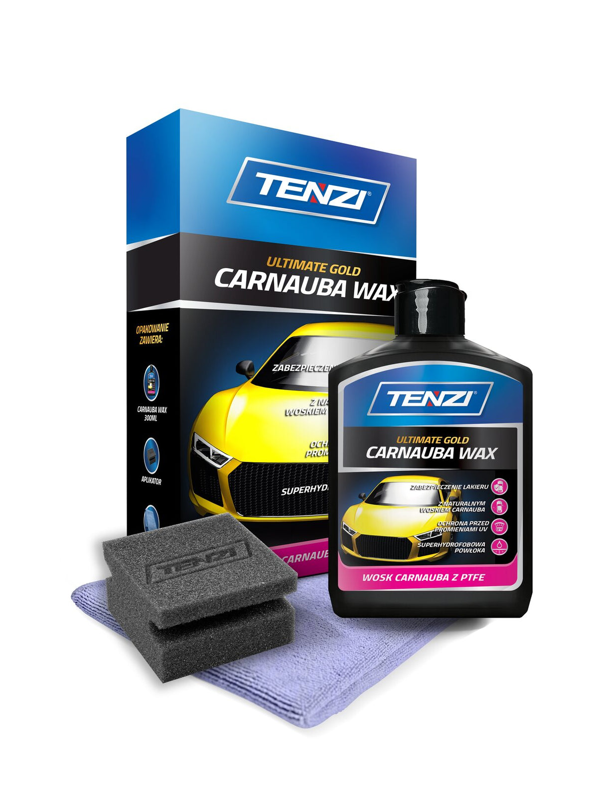 Tenzi Detailer Carnauba Wax Carnauba Lackwachs 300 ml – Flasche im Faltkarton
