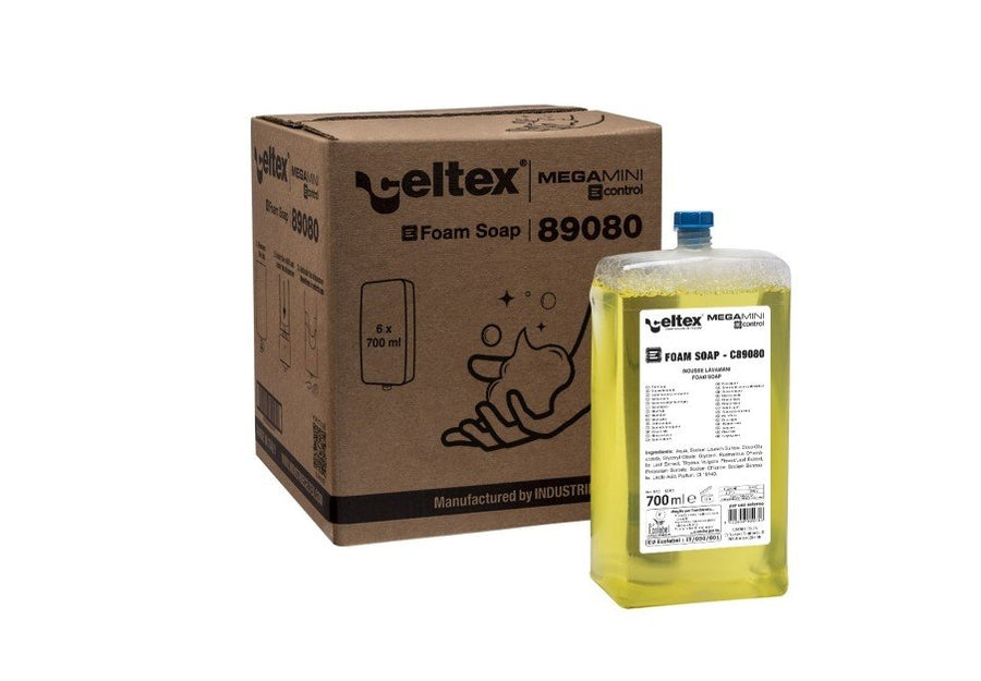 Celtex E-Control System Schaumseife weiß – 6 Kartuschen à 700 ml (Karton)