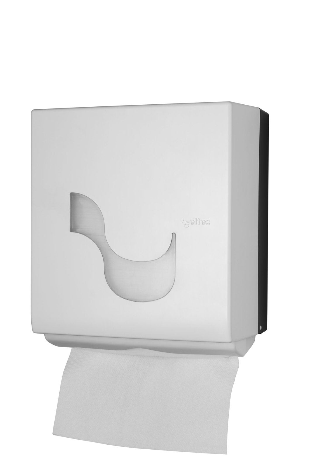 Celtex Omnia Labor Tuchspender Kunststoff, weiß, H 32,5 x B 28,5 x T 17,5 cm – 1 Stück