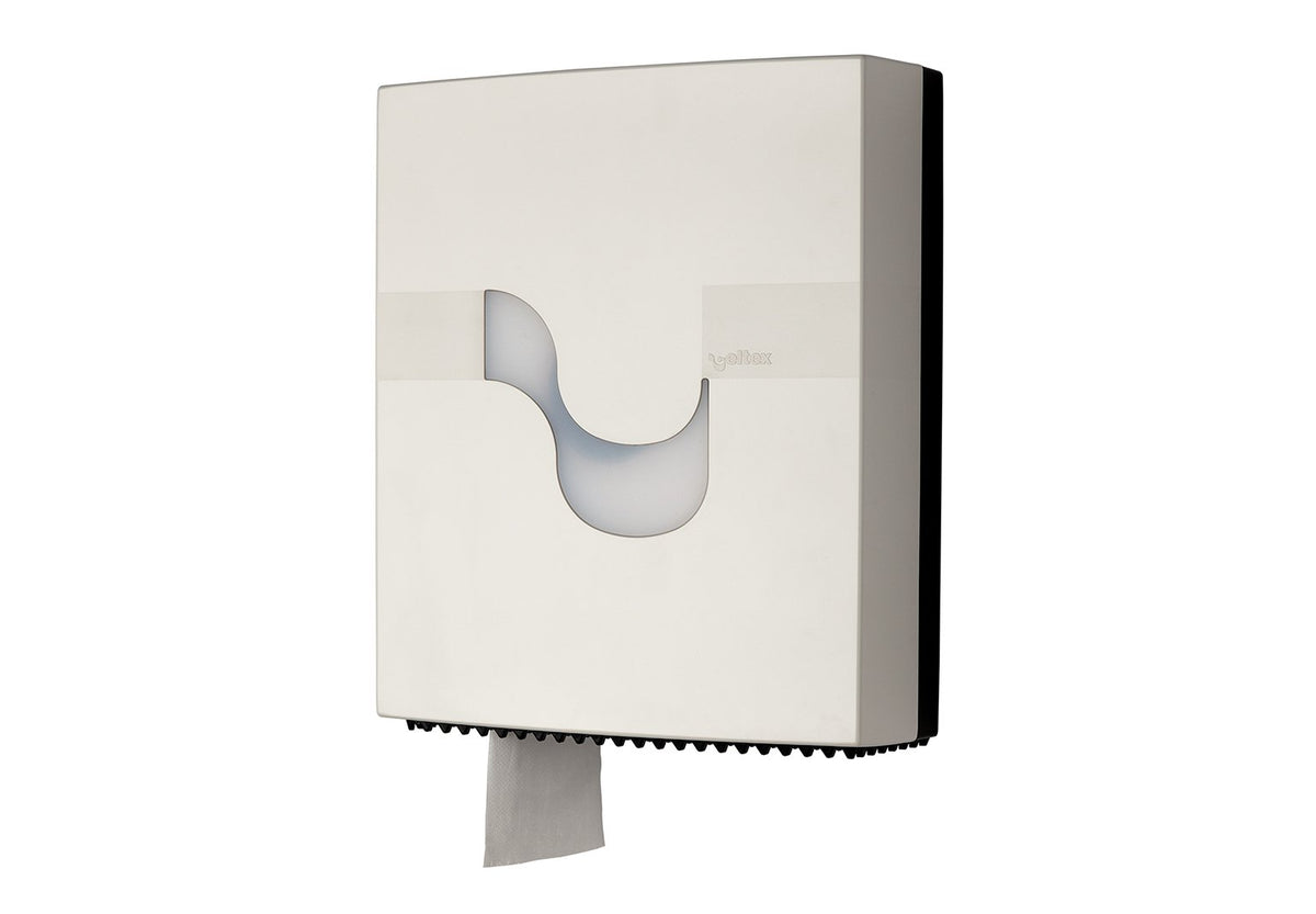 Celtex L Toilettenpapierspender Kunststoff, weiß, H 37,5 x B 31,5 x T 11,5 cm – 1 Stück