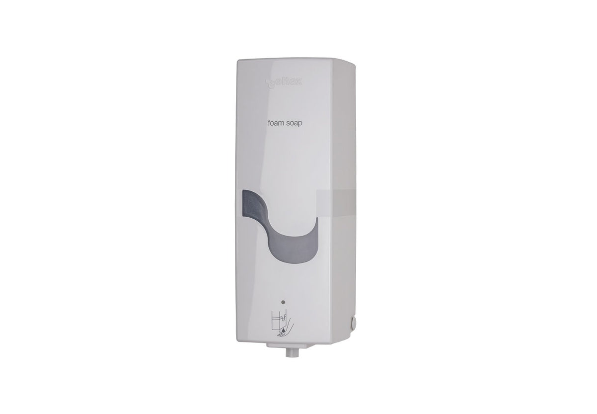 Celtex E-Control System Toilettensitzreiniger-Spender Kunststoff, weiß, H 30,5 x B 10,5 x T 10,5 cm – 1 Stück