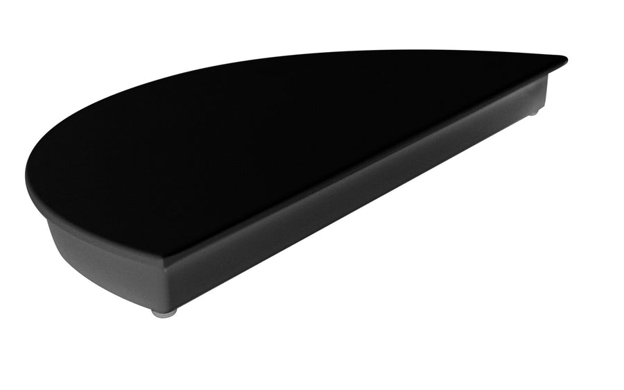Schneider cake plate, melamine, black, 1/2, Ø 160 mm, height: 30 mm