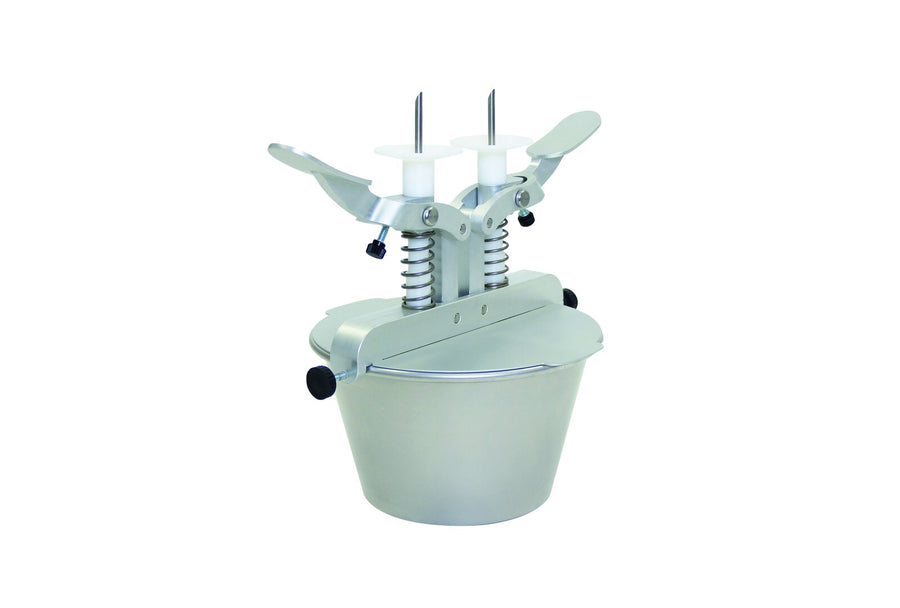 Schneider pastry filler with "Blickle" 2-piston pump, stainless steel bowl vol. 3 L