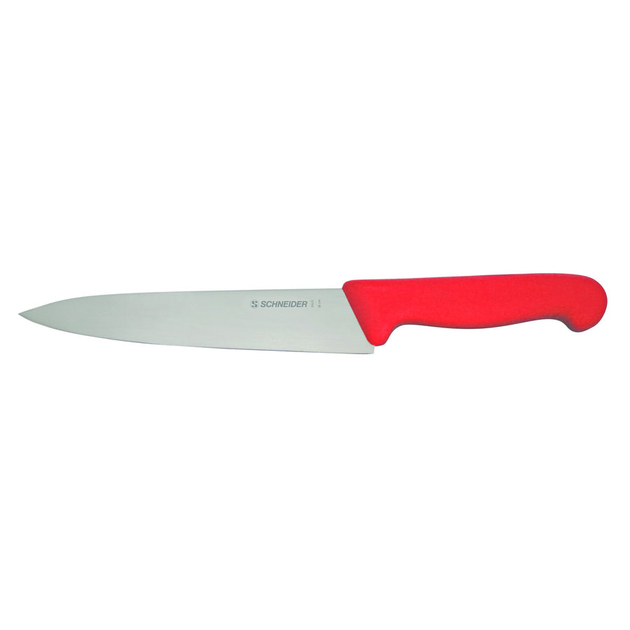 Schneider Kochmesser - schmale Klinge, Größe: 18 cm - Griff rot
