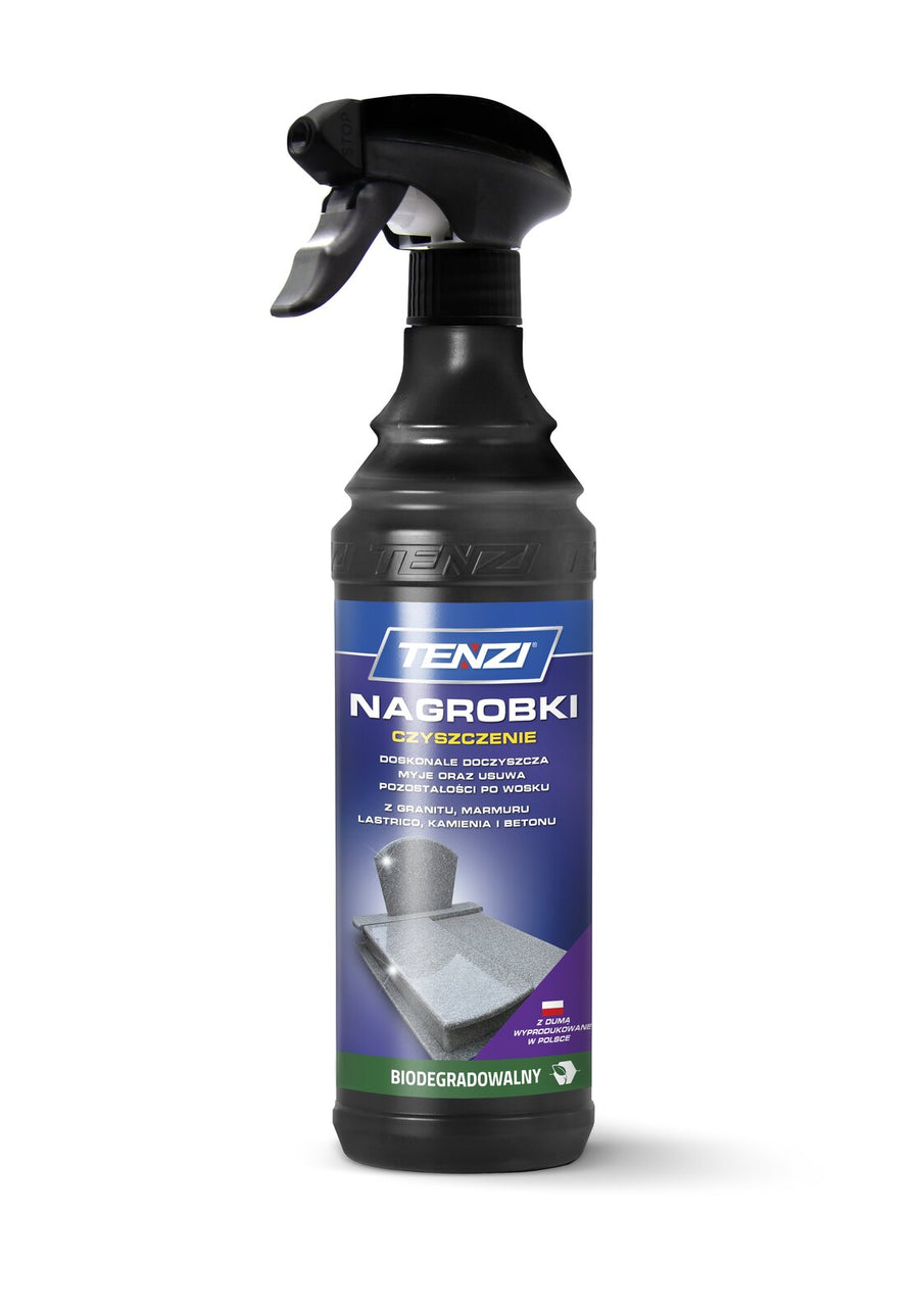 Tenzi Grabstein-Reiniger (Nagrobki Czyszczenie) Grabsteinreiniger 600 ml – Sprühflasche