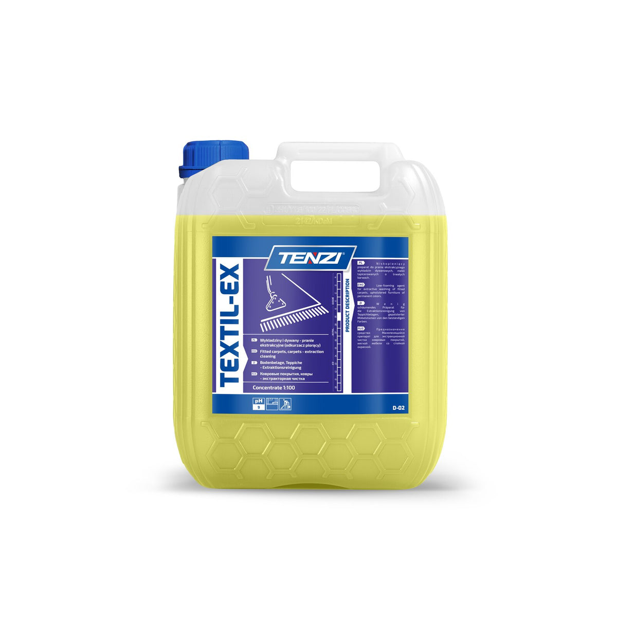 Tenzi Textil-Ex Sprühextraktionsreiniger Teppich und Polster 5 L – Kanister
