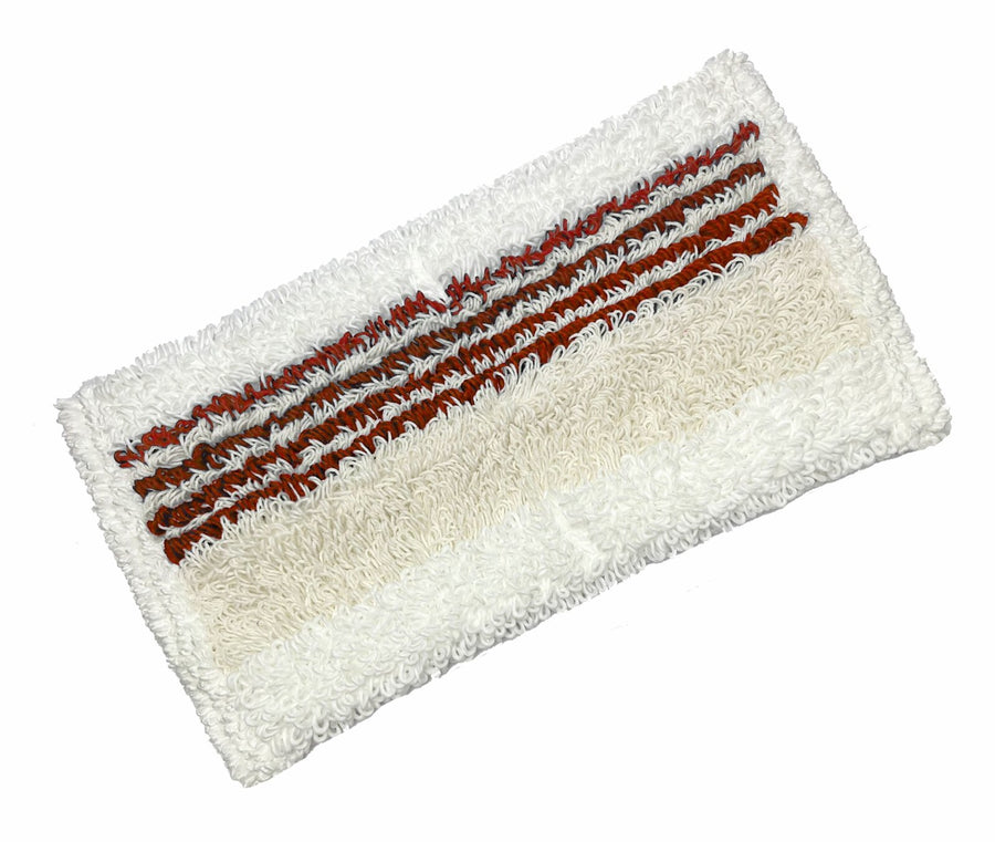 ARCORA Doppelmopp 2.0 Micro-Plus Moppbezug mit Microrand, Rot, 40 cm, 50 Stück