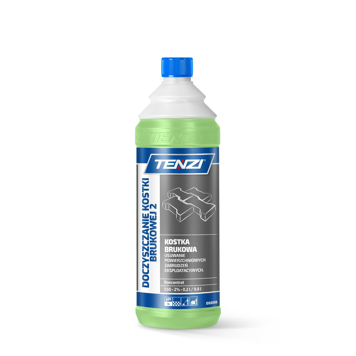 Tenzi Pflastersteinreiniger 2 Reiniger Konzentrat 1 L – Flasche mit Schraubverschluss