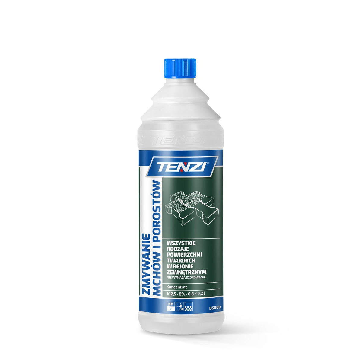 Tenzi Moos- und Flechtenentferner Konzentrat 1 L – Flasche mit Schraubverschluss