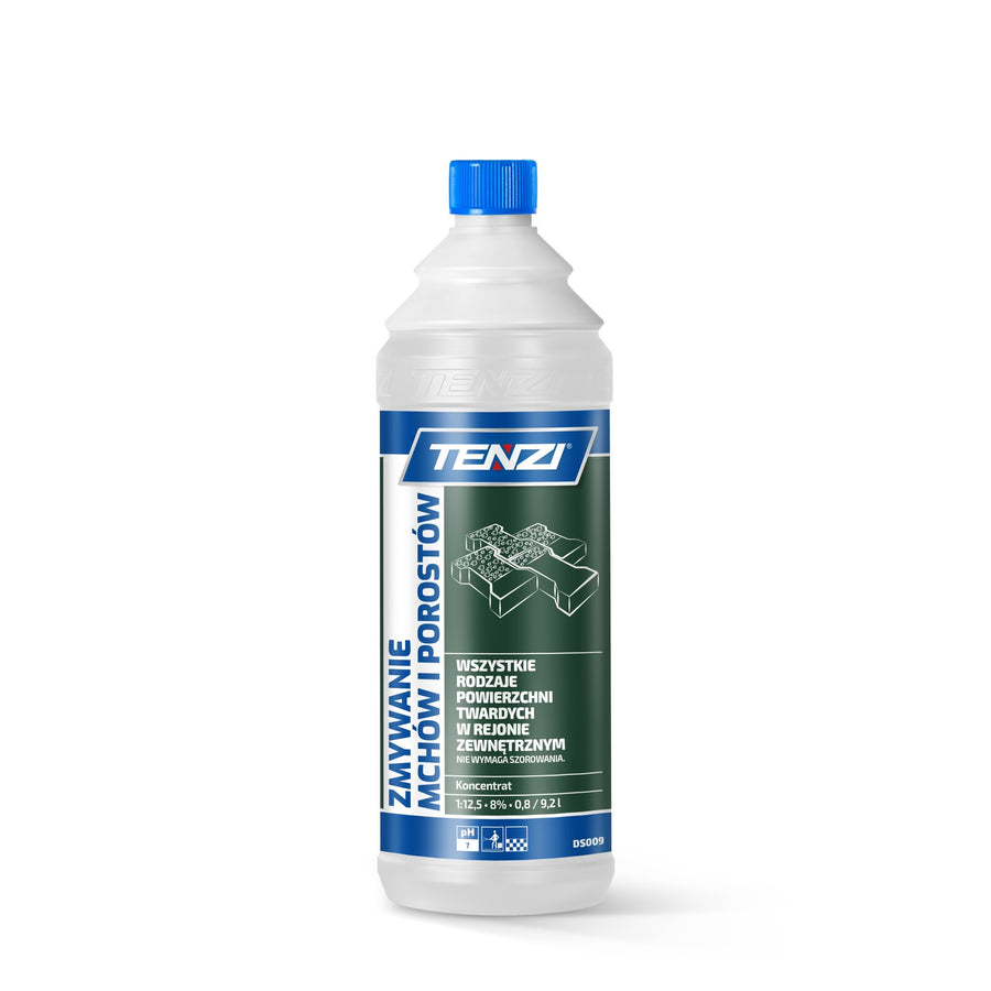 Tenzi Moos- und Flechtenentferner Konzentrat 1 L – Flasche mit Schraubverschluss