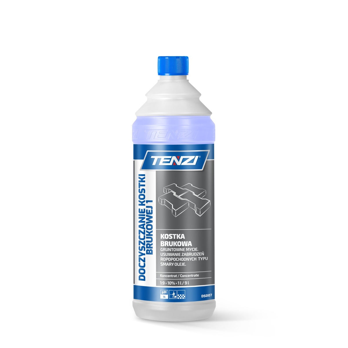 Tenzi Pflastersteinreiniger 1 Intensivreiniger Konzentrat 1 L – Flasche mit Schraubverschluss