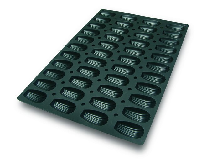 Schneider Backform aus Silikon Madeleine, 400 x 600 mm, Ø 78 x 45 mm, Höhe: 18