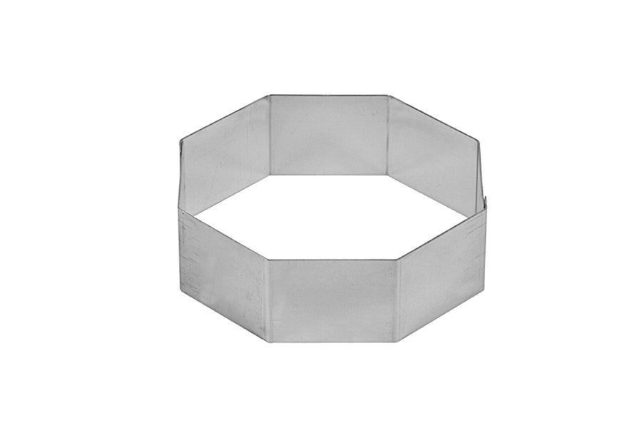 Schneider cake ring "octagon", stainless steel, 160 x 50 mm
