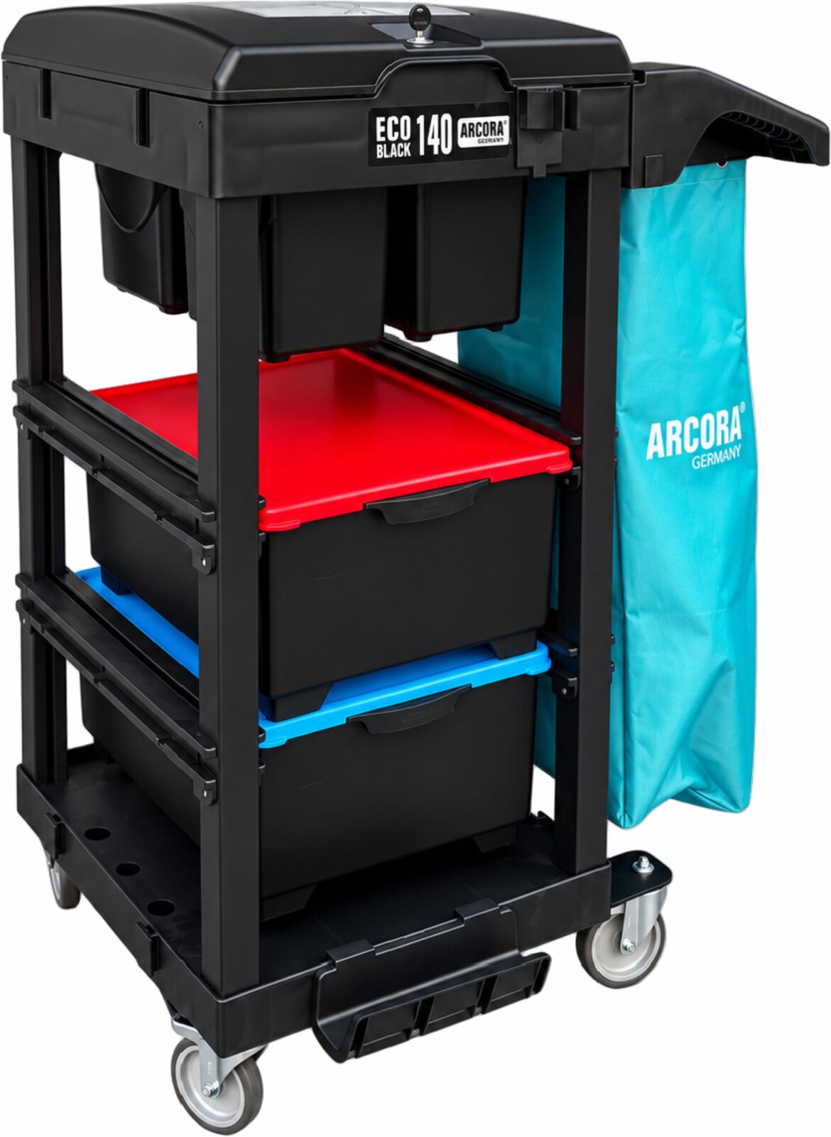 ARCORA ECOBLACK 140 Reinigungswagen Servicewagen 740 x 600 x 1100 mm