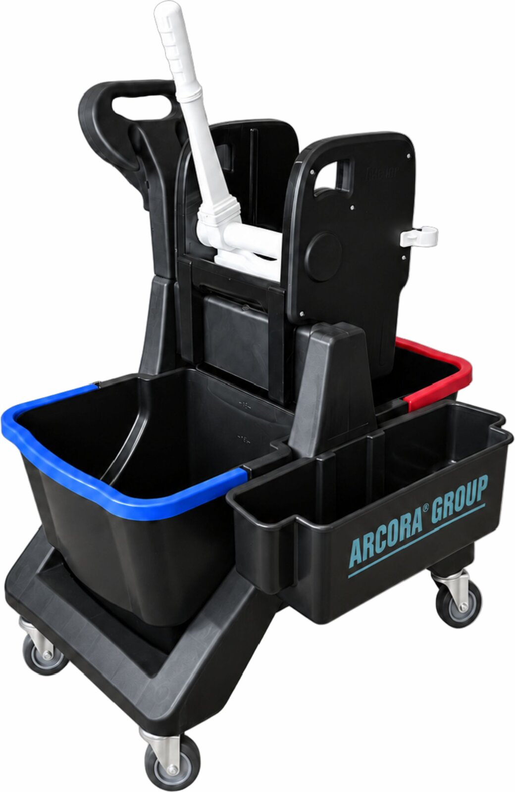 ARCORA ECOBLACK 45 двойна количка с две кофи и етажерка 710 x 510 x 950 мм, 2 броя