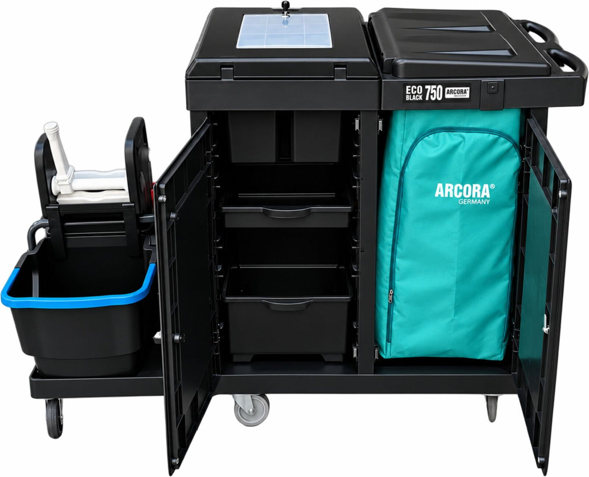 ARCORA ECOBLACK 750 Reinigungswagen Servicewagen 1410 x 680 x 1100 mm