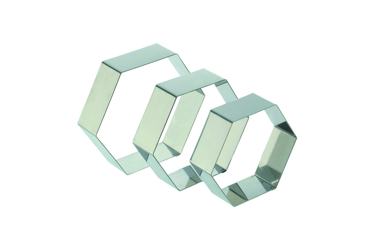 Schneider Tortenring "Sechseck", Edelstahl, 200 x 50 mm