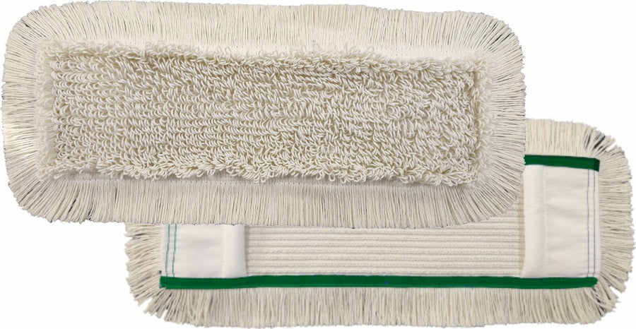 ARCORA First Mopp Moppbezug mit Einfassband, Grün, 40 cm, 75 Stück