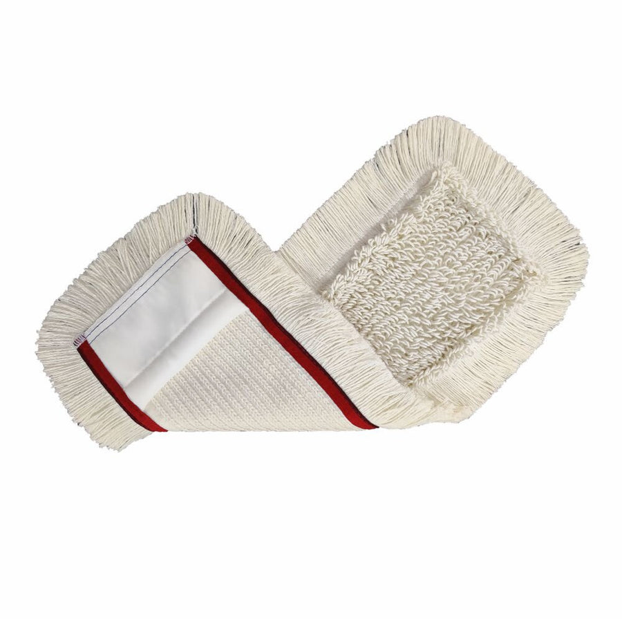 ARCORA First Mopp Moppbezug mit Einfassband, Rot, 40 cm, 75 Stück