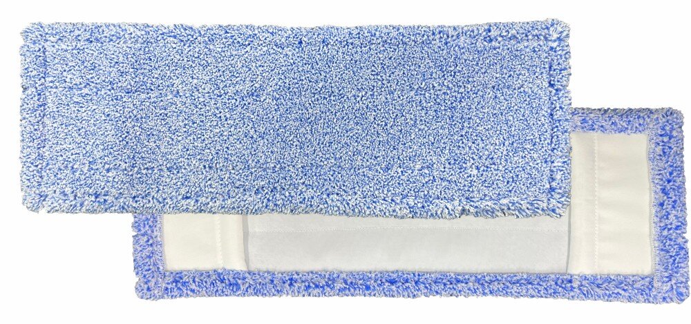 ARCORA Micro Blue 2.0 DB-FC Microfaser-Moppbezug mit Farbcodierung und Deckblatt, Blau, 40 cm, 75 Stück