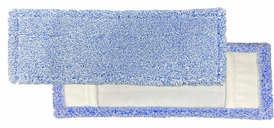 ARCORA Micro Blue 2.0 DB-FC Microfaser-Moppbezug mit Farbcodierung und Deckblatt, Blau, 40 cm, 75 Stück