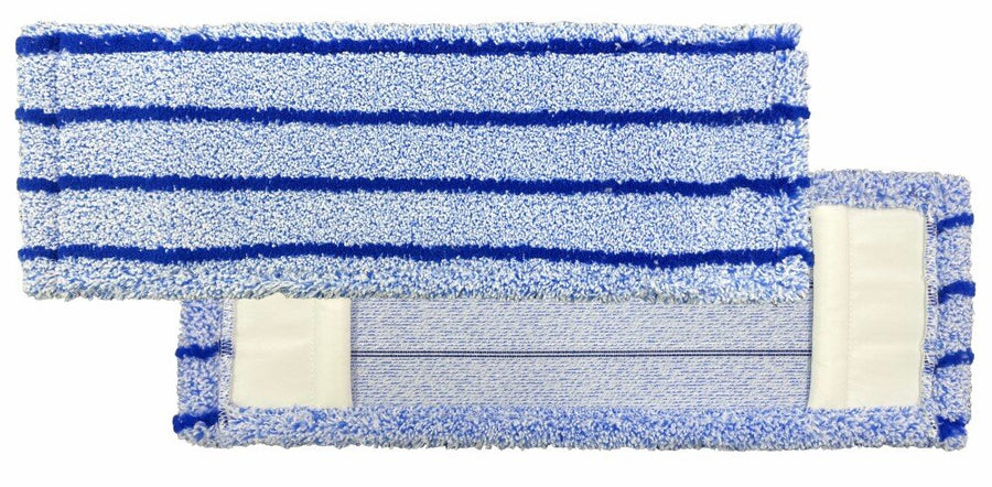 ARCORA Runner Blue 2.0 FC Microfaser-Moppbezug mit Farbcodierung ohne Deckblatt, Blau, 40 cm, 75 Stück