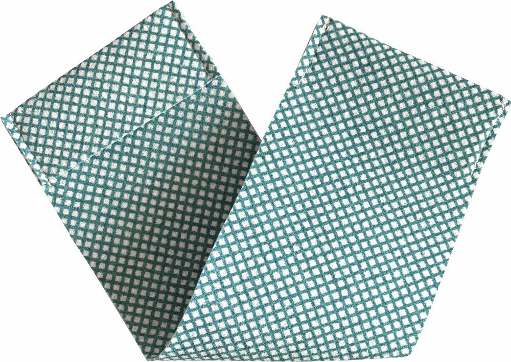 ARCORA еднократен моп от вискоза с джобове 190 g/m², тюркоаз, 40 cm, 200 броя
