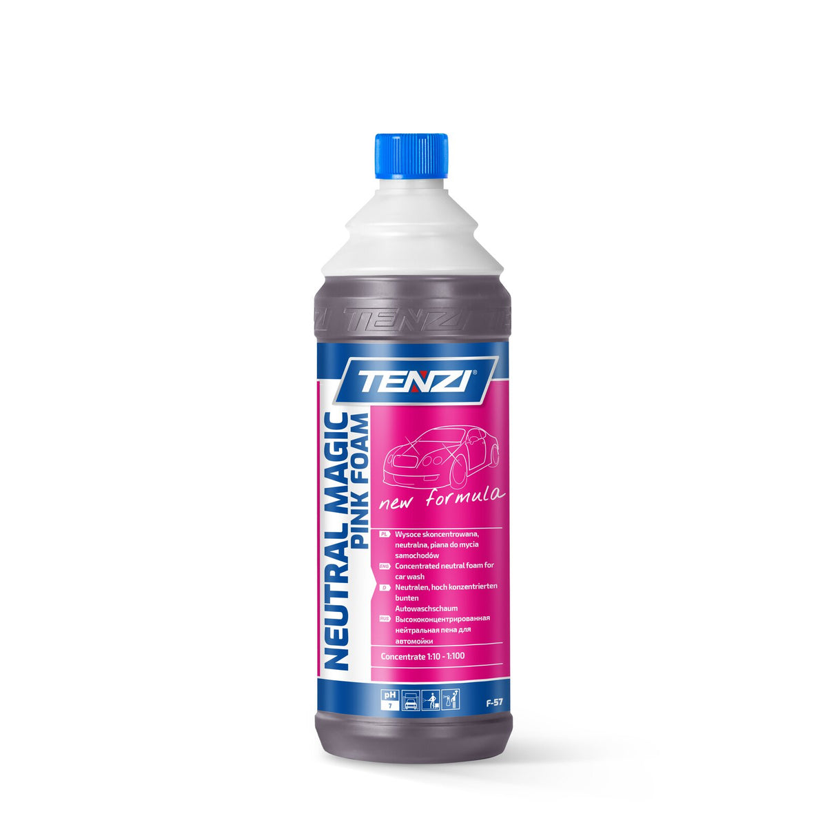 Tenzi Neutral Magic Foam Pink Aktivschaum 1 L – Flasche mit Schraubverschluss