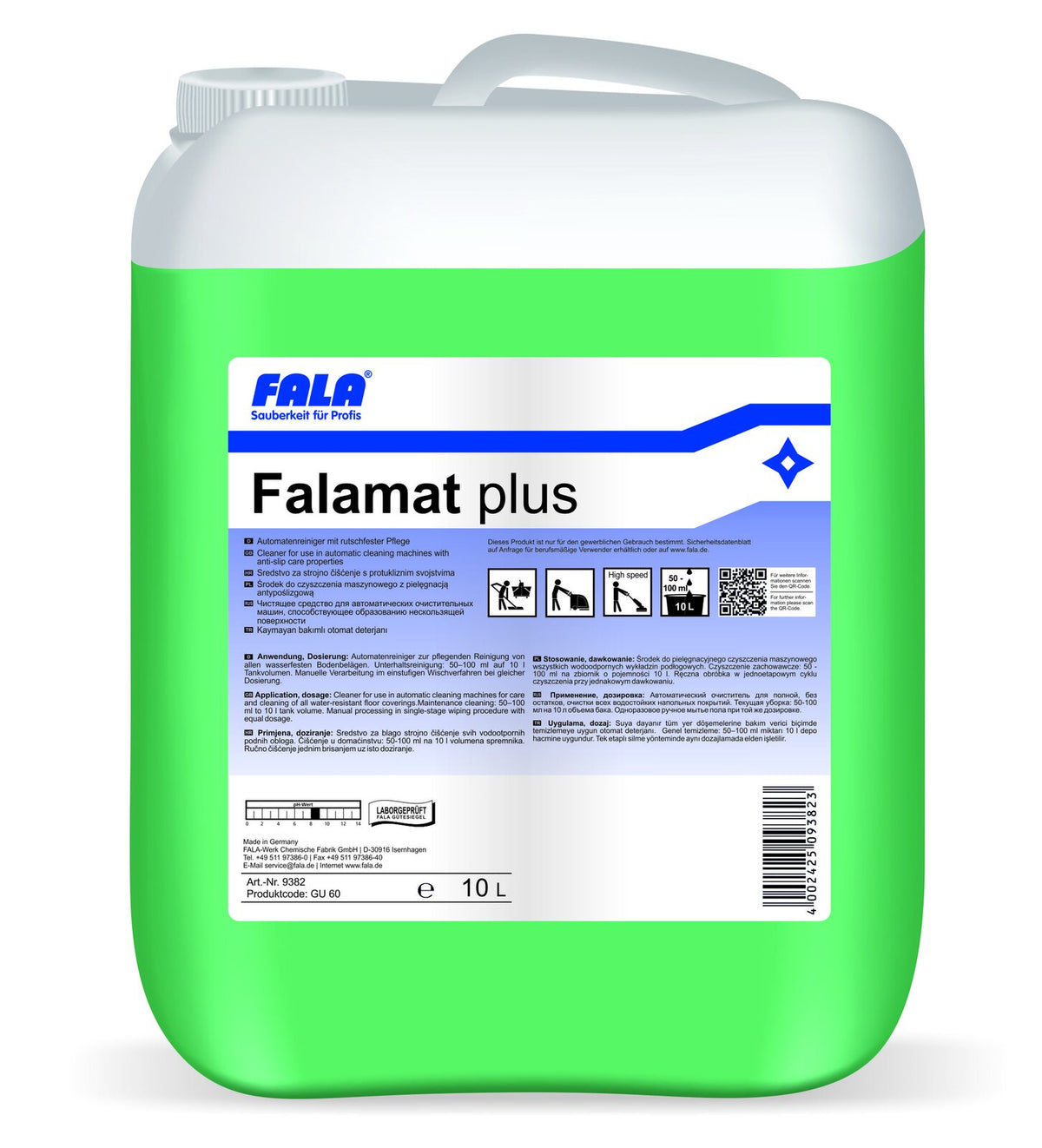 FALA Falamat Plus почистващ препарат за автомати с поддържащ ефект 10 л – туба