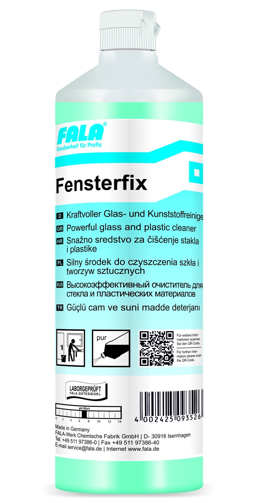 FALA Fensterfix препарат за почистване на стъкла 500 мл – бутилка