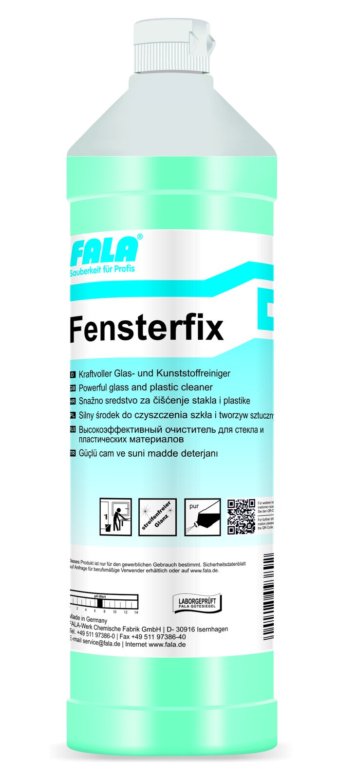 FALA Fensterfix препарат за почистване на стъкла и прозорци 1 л – бутилка