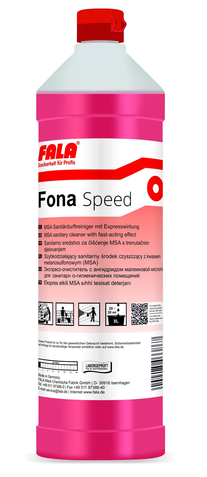 FALA Fona Speed Sanitärreiniger Duftreiniger 1 L – Flasche