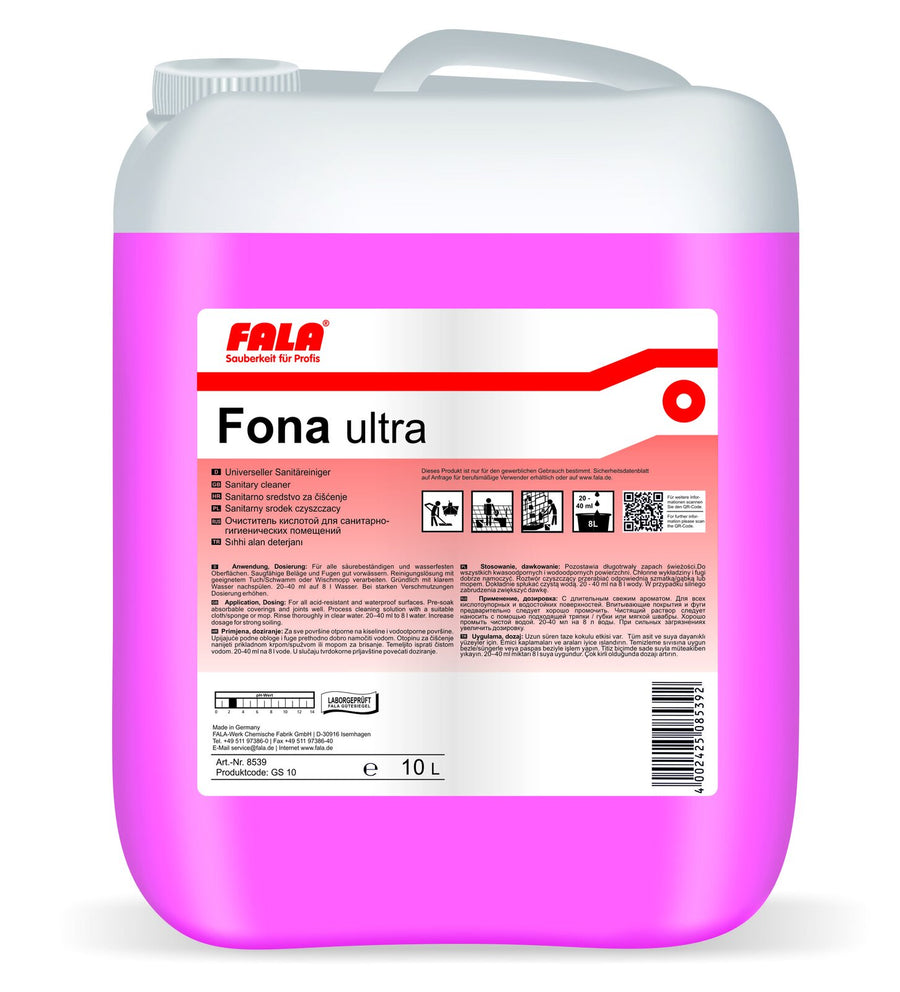 FALA Fona Ultra Sanitärreiniger Unterhaltsreinigung 10 L – Kanister