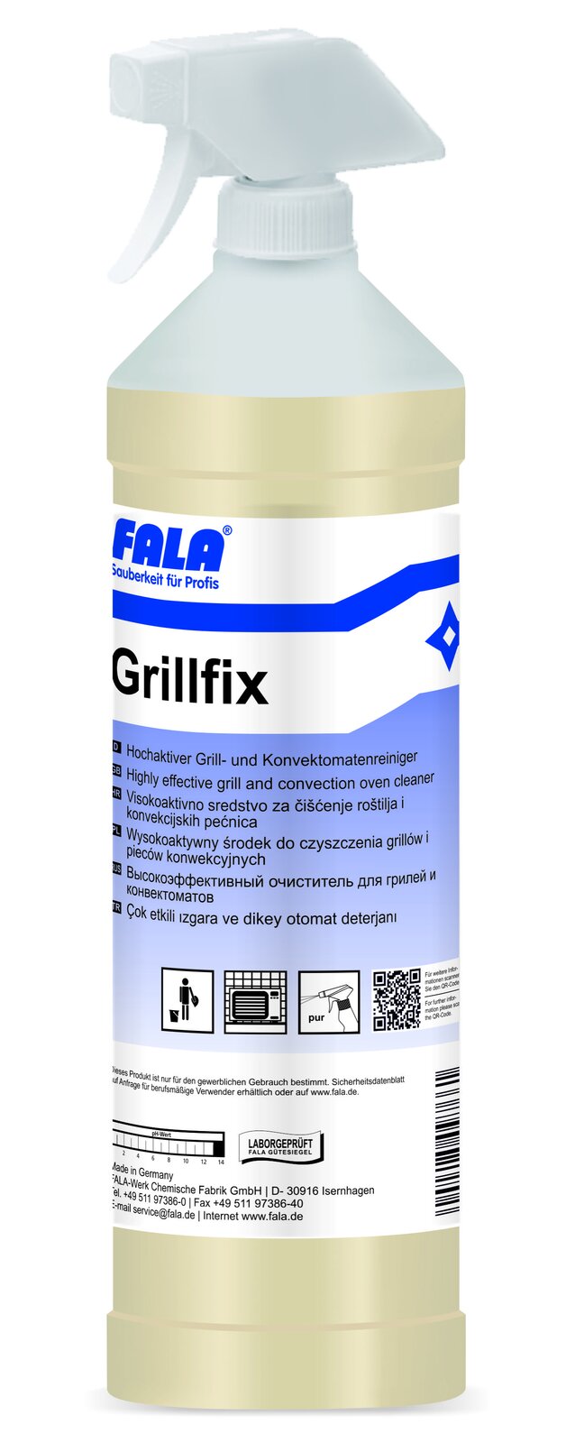 FALA Grillfix препарат за почистване на грил и фурни 1 л – бутилка