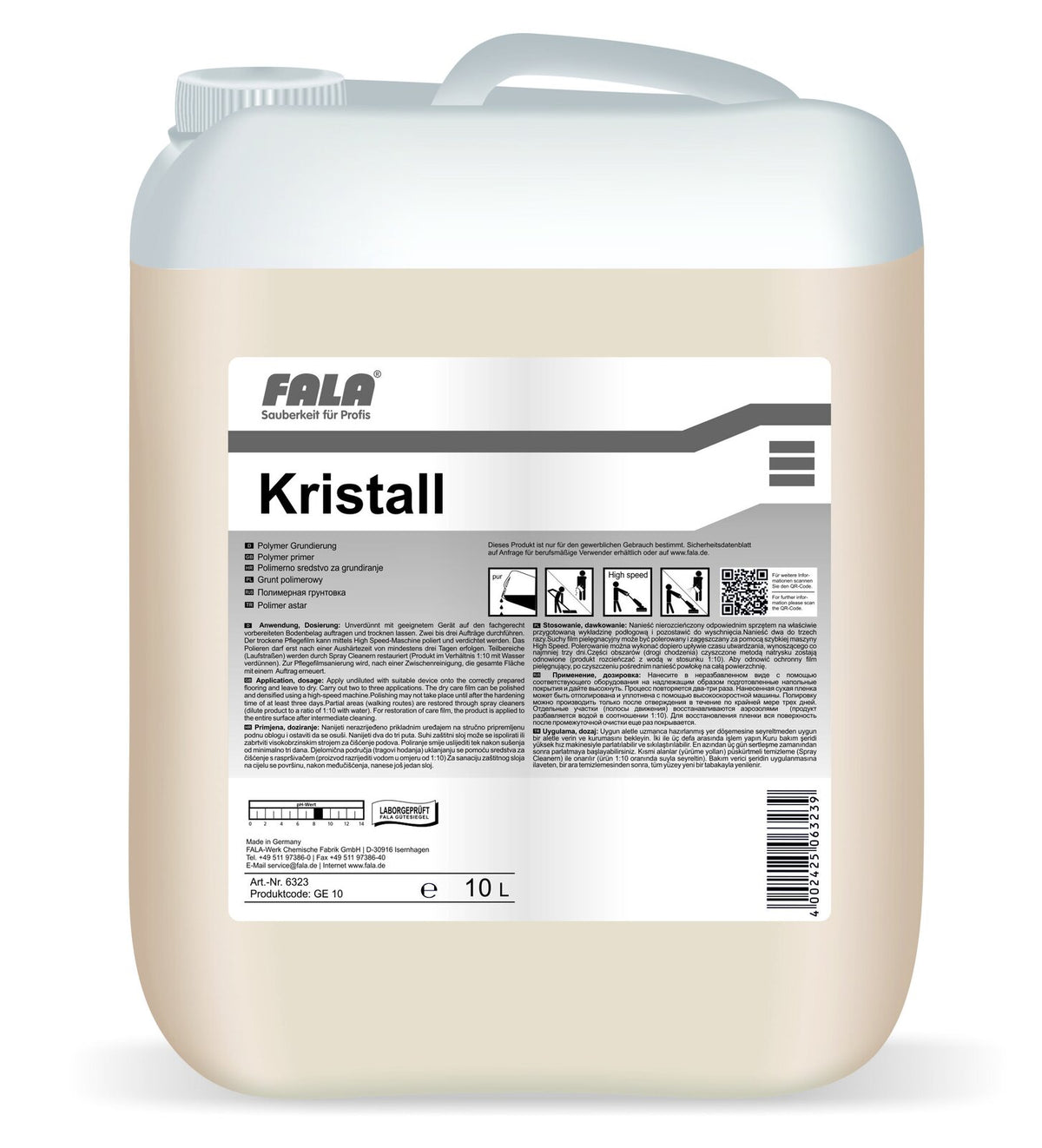 FALA Kristall Polymer Grundierung 10 L – туба