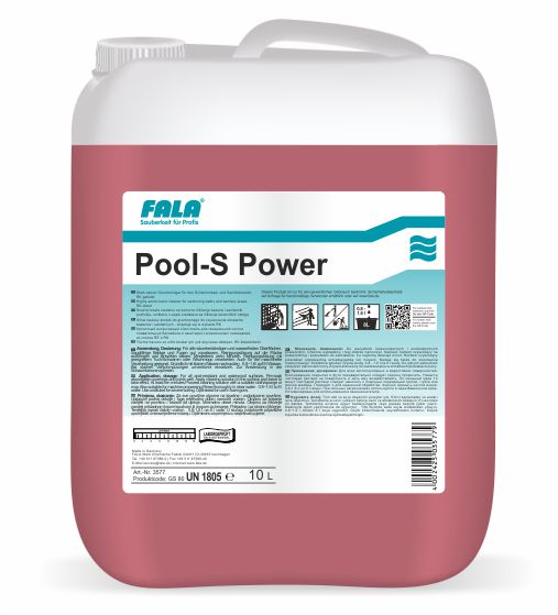 FALA Pool-S Power киселинен препарат за основно почистване на плувни басейни, 10 л – туба