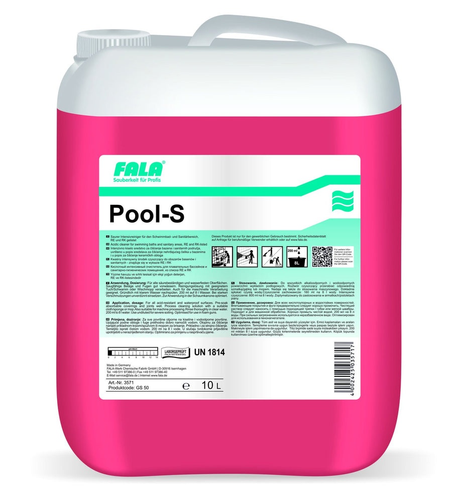 FALA Pool-S Schwimmbadreiniger sauer 10 L – Kanister