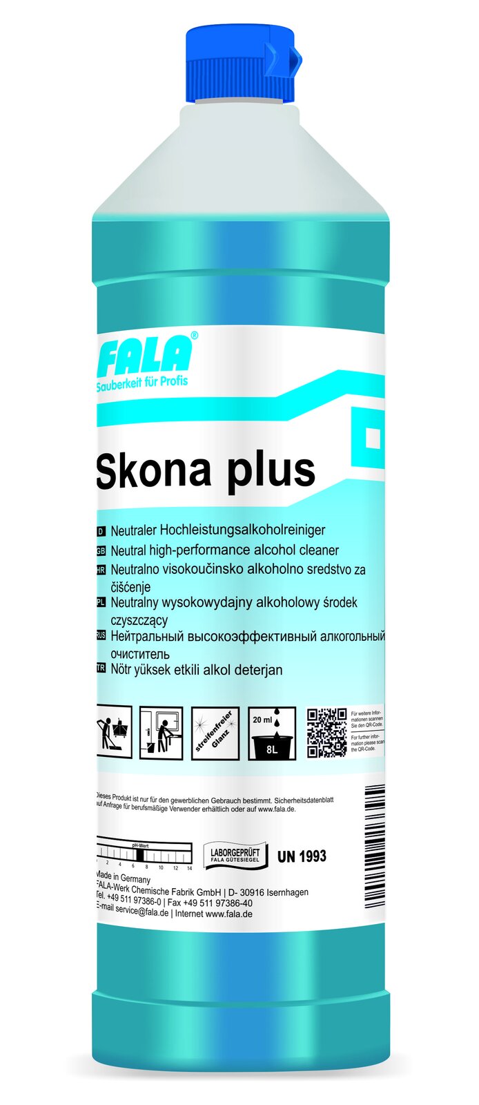 FALA Skona Plus Alkoholreiniger Hochleistung 1 L – Flasche