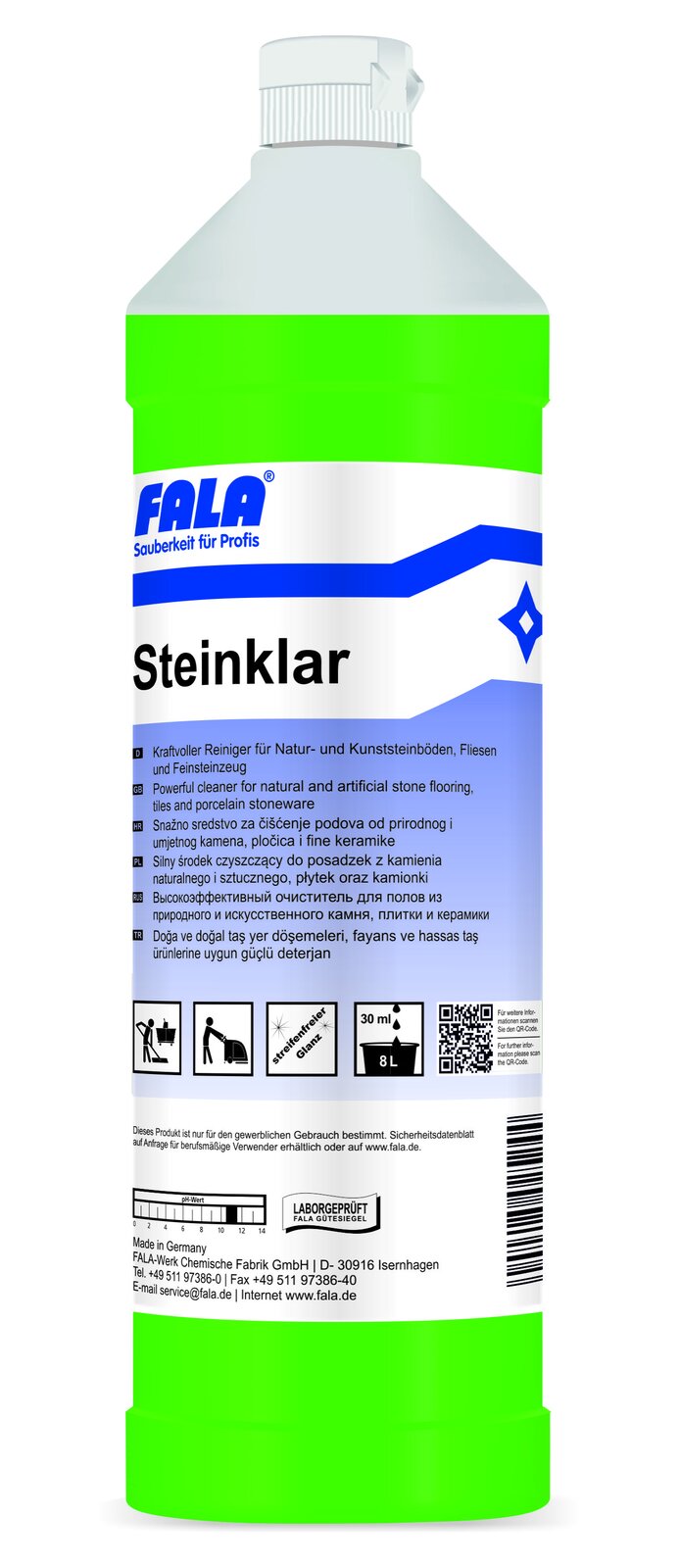FALA Steinklar Steinreiniger Kraftreiniger 1 L – Flasche