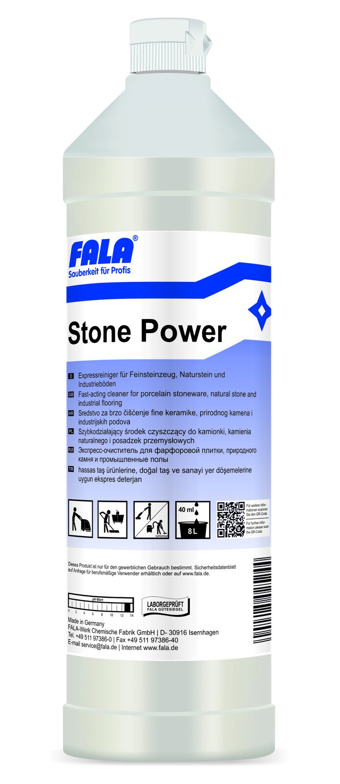 FALA Stone Power Почистващ препарат за камък Express 1 л – бутилка