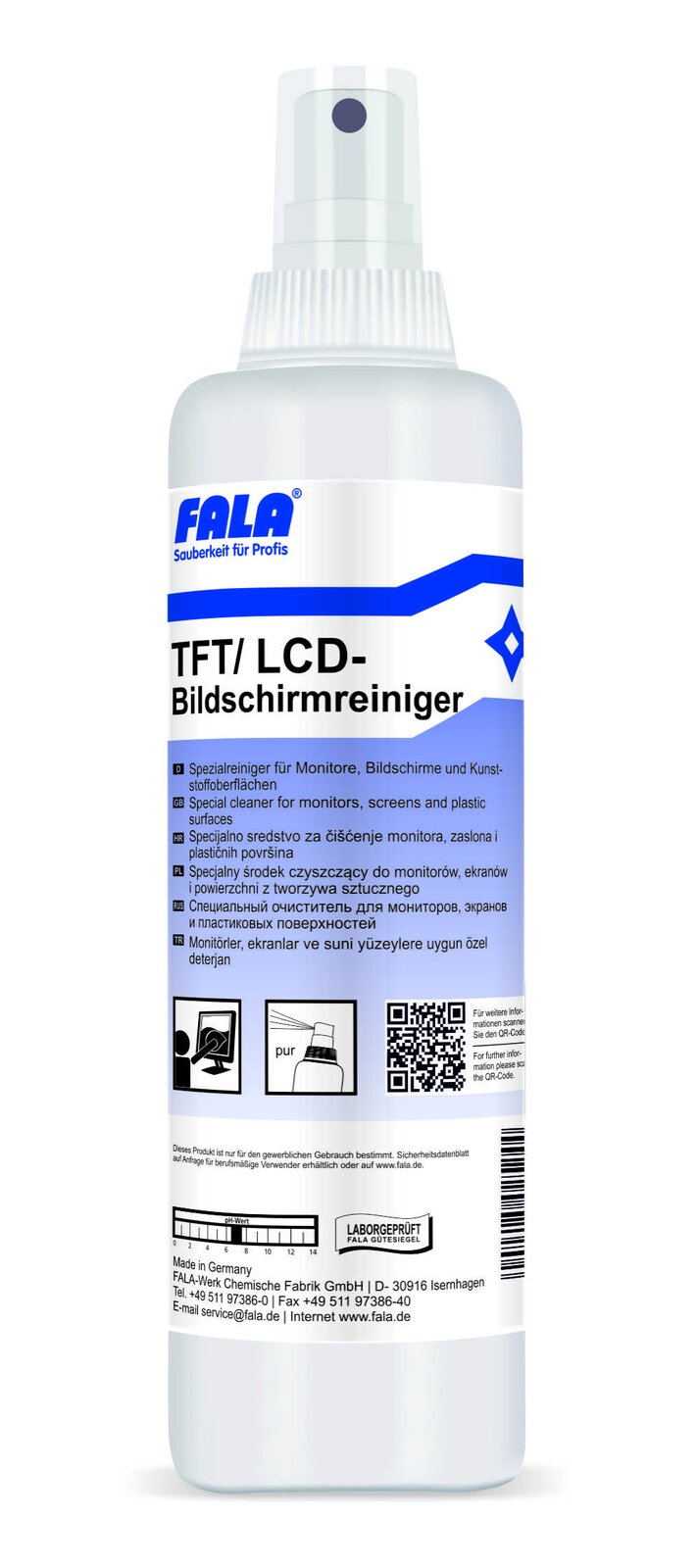 FALA TFT/LCD Reiniger Bildschirmreiniger 200 ml – Flasche