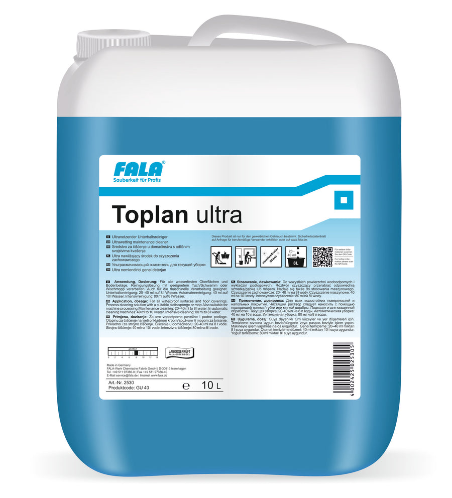 FALA Toplan Ultra Unterhaltsreiniger ultranetzend 10 L – Kanister