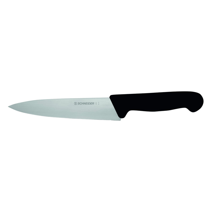 Schneider Kochmesser - schmale Klinge, Größe: 16 cm - Griff schwarz