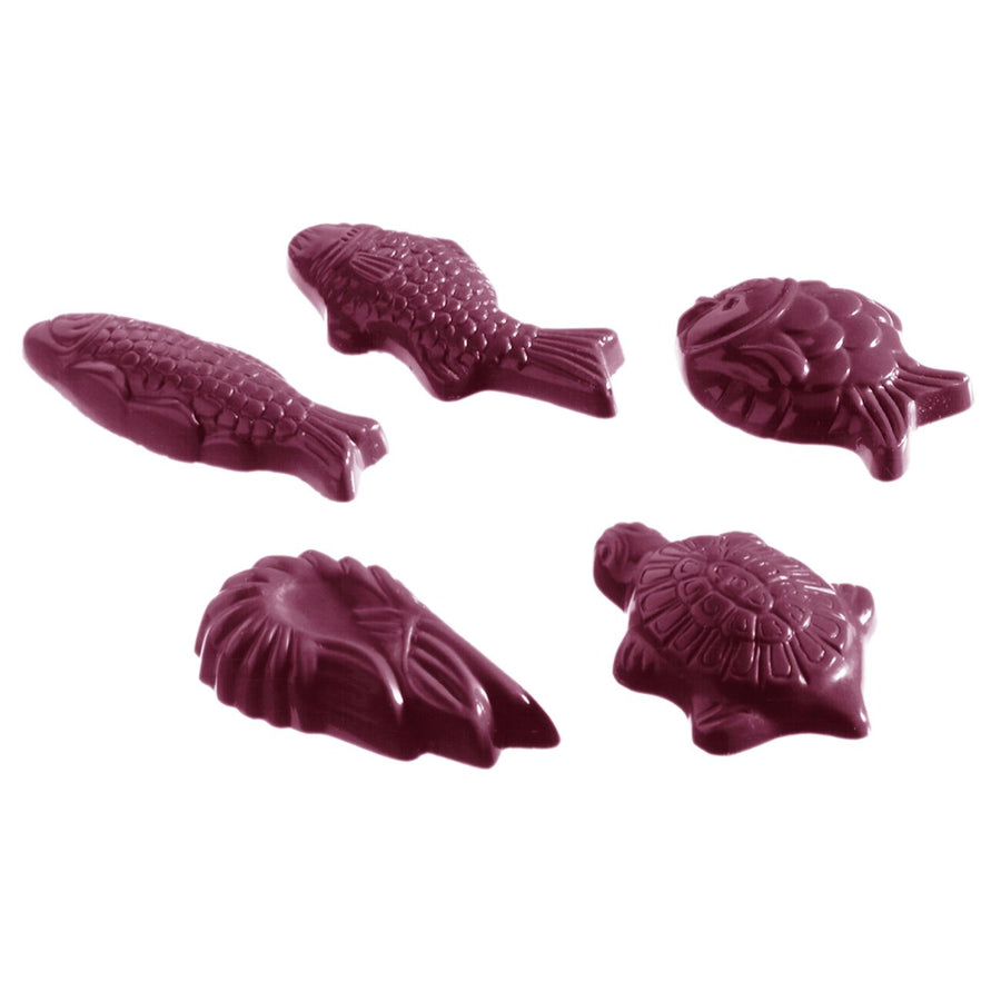 Schneider Çikolata Kalıbı - Deniz Canlıları 5 Figürlü, 275 x 135 x 24 mm