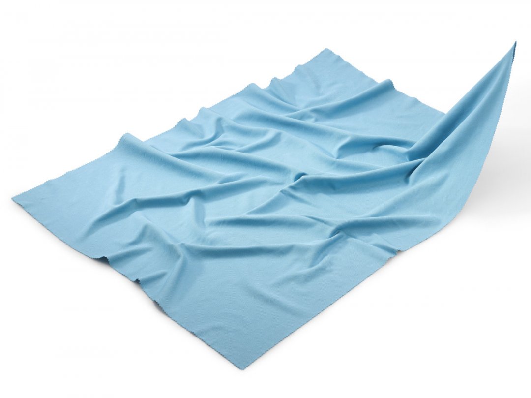 Mega Clean микрофибърна кърпа за стъкла синя, 50 x 70 см – професионална кърпа за стъкло и прозорци без зацапвания