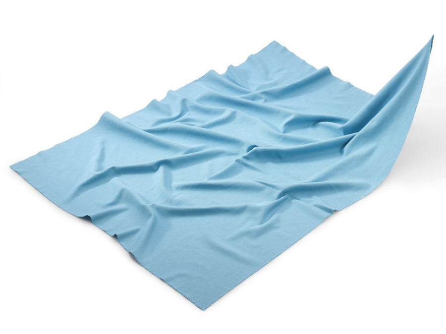 Mega Clean Mikrofaser Gläsertuch blau, 50 x 70 cm – Profi Glastuch Fenstertuch streifenfrei