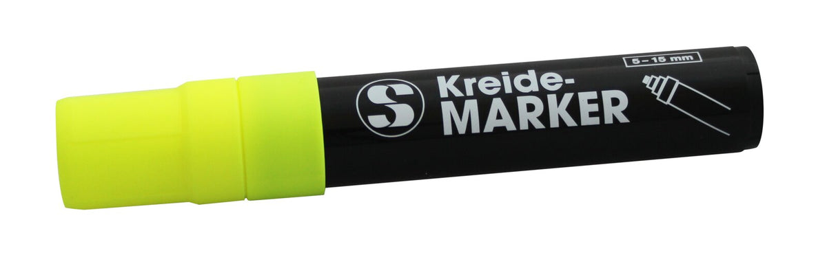 Schneider Kreidestift 15mm, Farbe gelb, Schreibdicke: 5-15mm