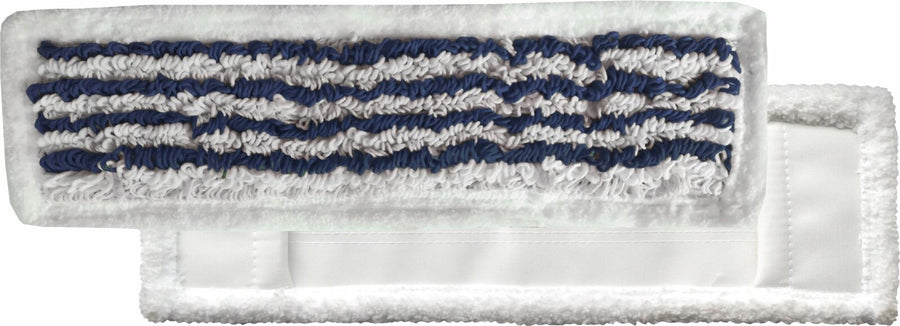 ARCORA Flachpressmopp Hospital Hygiene Plus mit Deckblatt und Spezial-Polyestertasche, Blau, 40 cm, 75 Stück