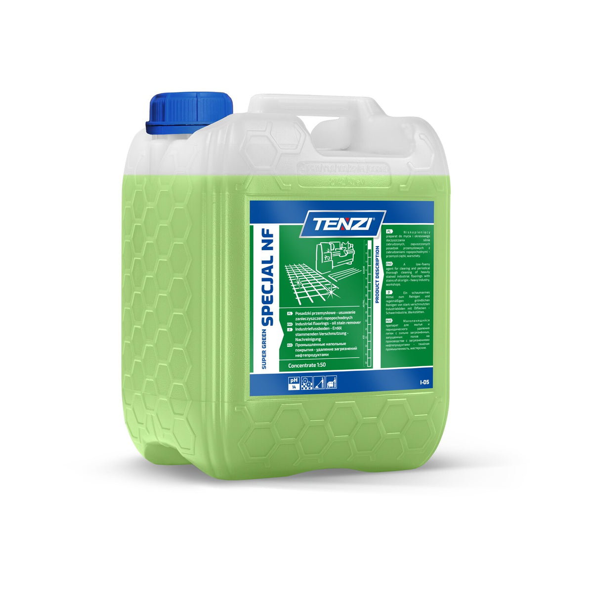 Tenzi Super Green Specjal NF Werkstatt-Bodenreiniger Konzentrat 10 L – Kanister