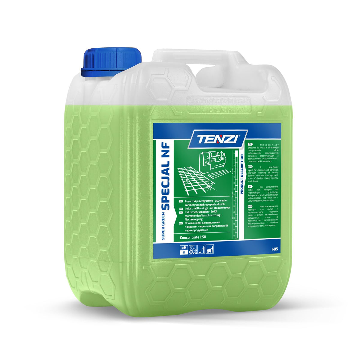 Tenzi Super Green Specjal NF Werkstatt-Bodenreiniger Konzentrat 20 L – Kanister